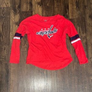 NHL Red Washington Capitals Kids Shirt
